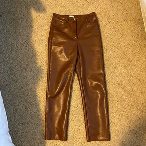 Aritzia Wilfred Leather Pants